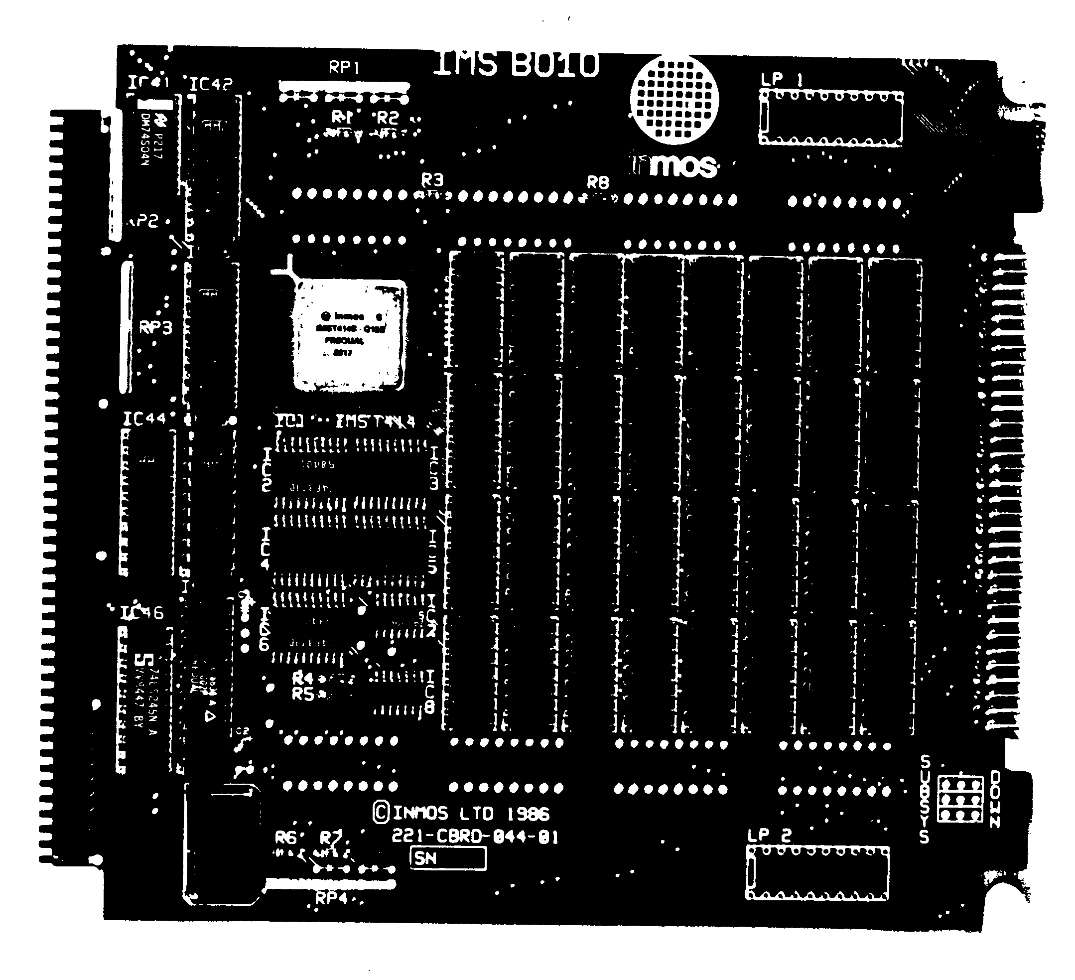 The IMS B010 NEC PC add-in
board