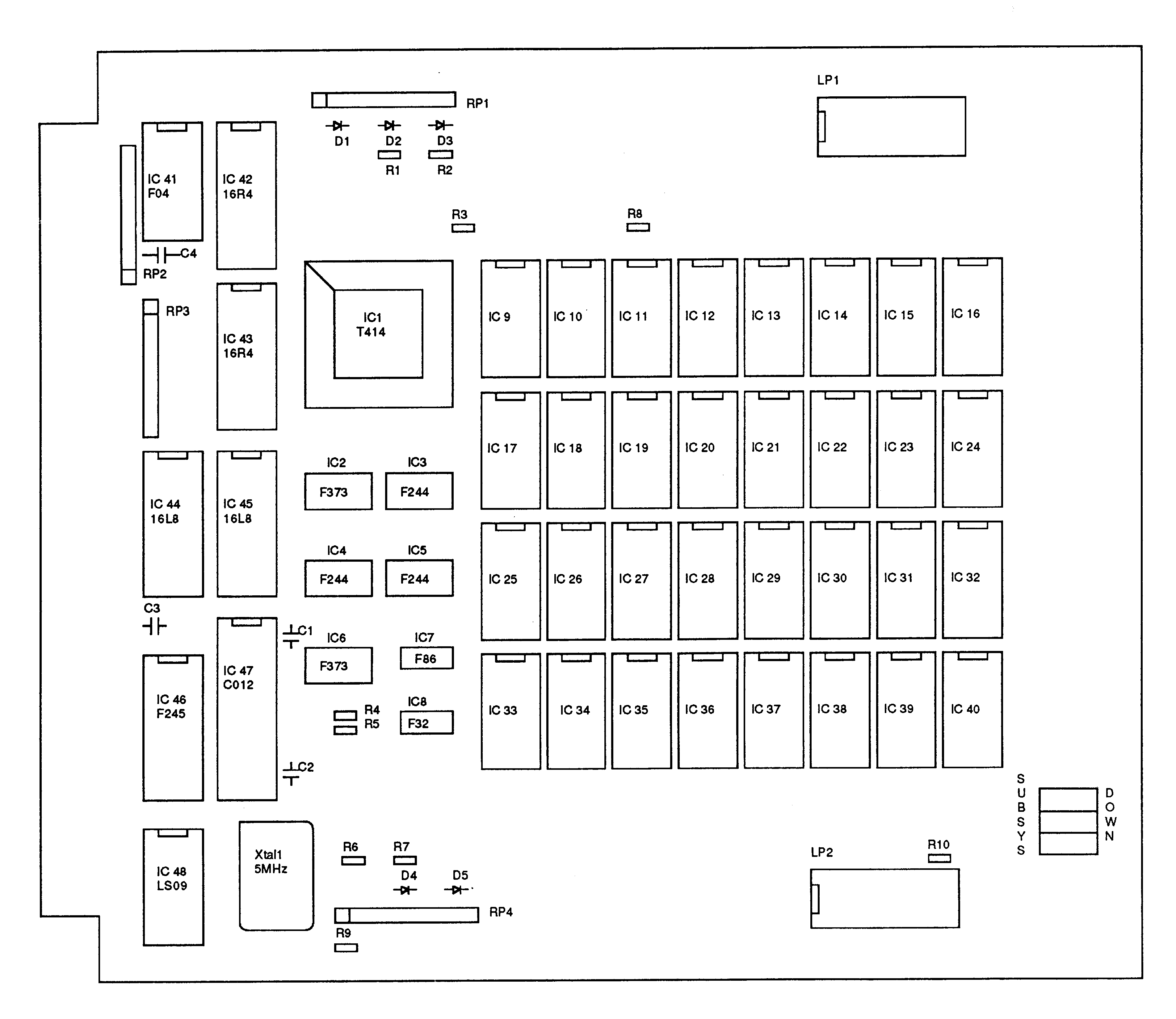 IMS B010 component layout