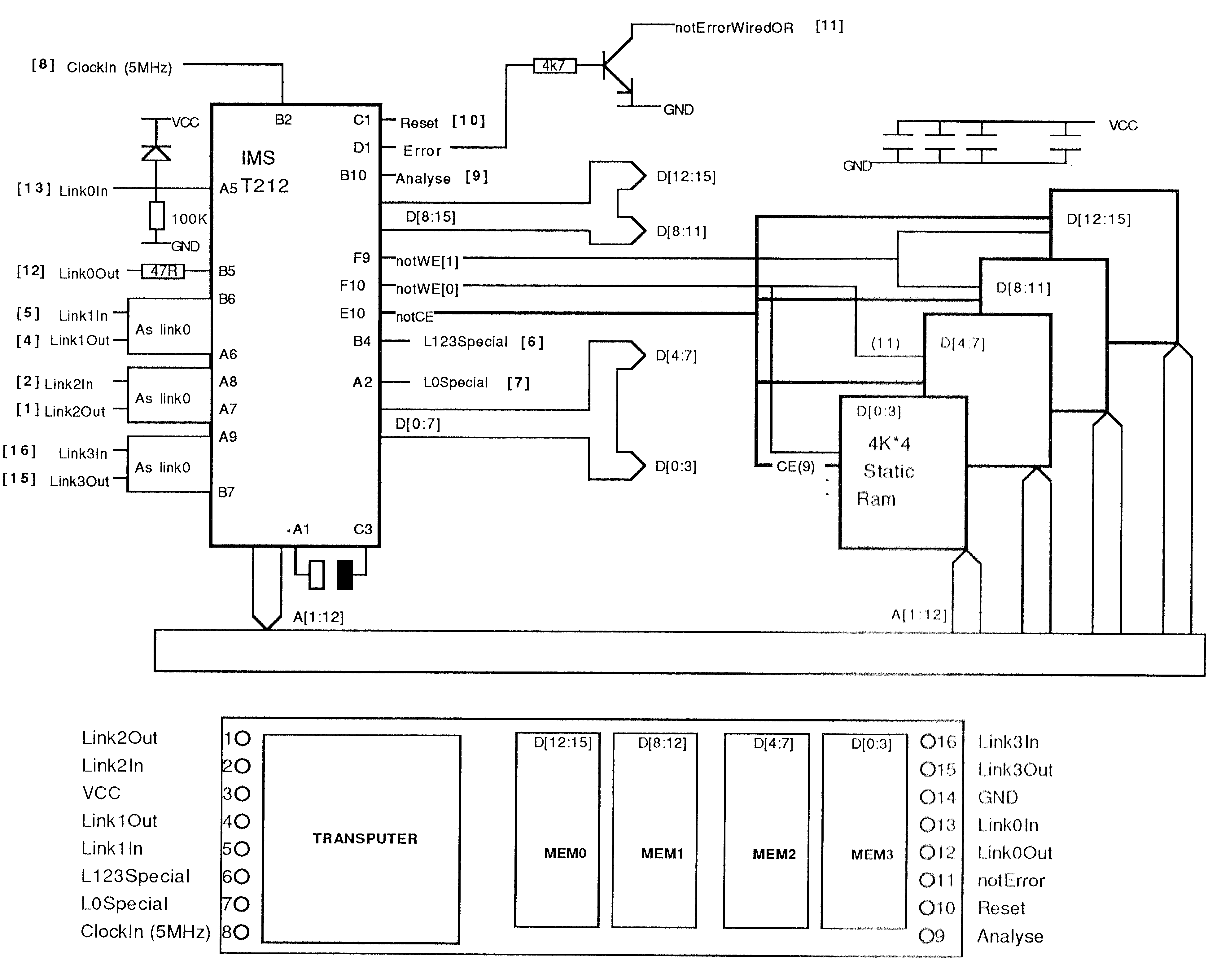 Circuit diagram and pinout of
module